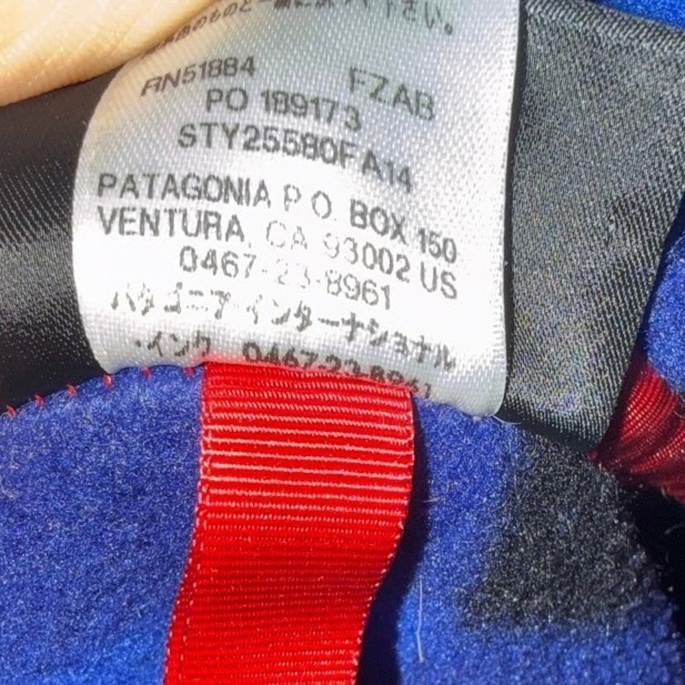 Patagonia Synchilla Snap-T Fleece Pullover Mens L Blue Black Buffalo Plaid 25580 - Picture 10 of 10